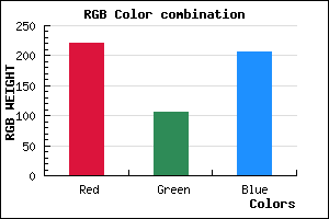 rgb background color #DC6ACE mixer