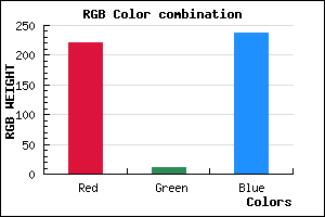 rgb background color #DC0BEE mixer