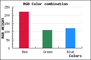 rgb background color #DC6E78 mixer