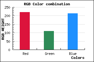 rgb background color #DC6ED5 mixer