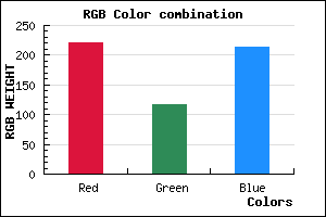 rgb background color #DC74D6 mixer