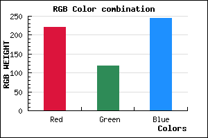 rgb background color #DC77F5 mixer
