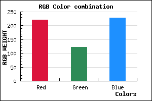 rgb background color #DC7BE5 mixer