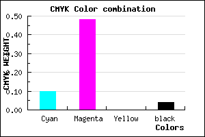 #DC80F5 color CMYK mixer