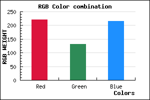 rgb background color #DC84D7 mixer
