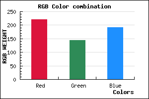 rgb background color #DC90C0 mixer