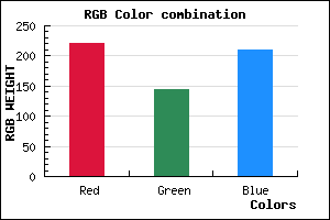 rgb background color #DC90D1 mixer