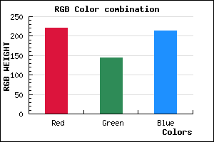 rgb background color #DC90D6 mixer