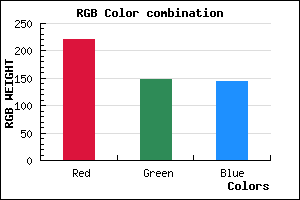 rgb background color #DC9490 mixer