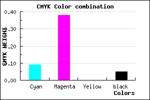 #DC97F3 color CMYK mixer