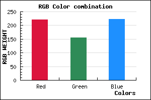rgb background color #DC9BDE mixer