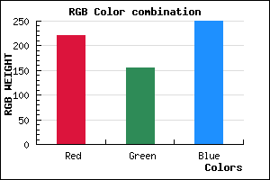 rgb background color #DC9BFA mixer