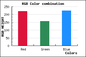 rgb background color #DC9DE1 mixer