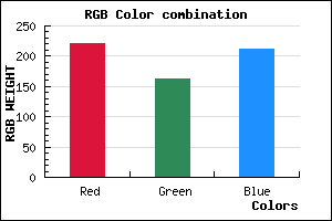 rgb background color #DCA2D4 mixer