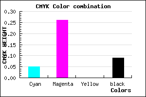 #DCABE7 color CMYK mixer