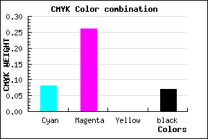 #DCB0EE color CMYK mixer