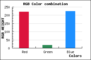 rgb background color #DC12E1 mixer