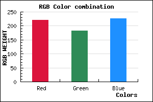 rgb background color #DCB6E2 mixer