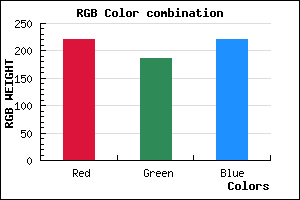 rgb background color #DCBBDD mixer
