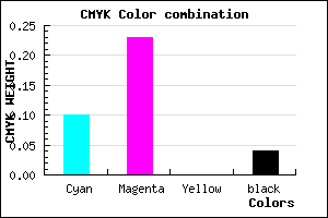 #DCBCF5 color CMYK mixer