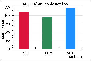 rgb background color #DCBCF5 mixer