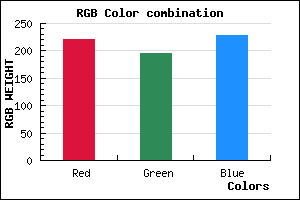 rgb background color #DCC4E4 mixer