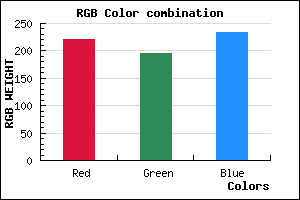 rgb background color #DCC4EA mixer