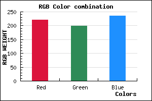 rgb background color #DCC6EB mixer