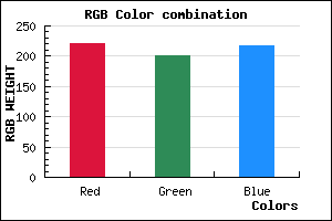 rgb background color #DCC8D9 mixer