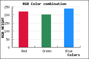 rgb background color #DCCBEF mixer