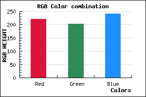 rgb background color #DCCBF1 mixer