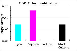 #DCCFED color CMYK mixer
