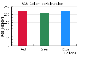 rgb background color #DCD1DD mixer