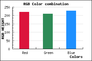 rgb background color #DCD1E5 mixer