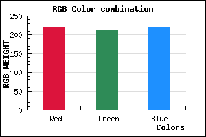 rgb background color #DCD4DB mixer