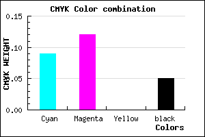 #DCD4F2 color CMYK mixer