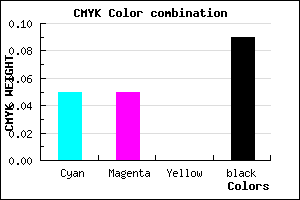 #DCDBE7 color CMYK mixer