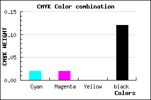 #DCDCE0 color CMYK mixer