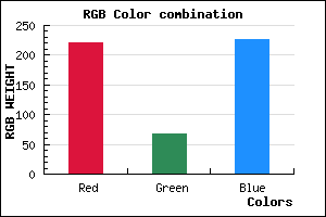 rgb background color #DC44E3 mixer