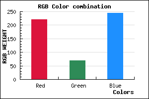 rgb background color #DC45F5 mixer