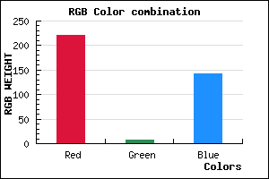 rgb background color #DC088F mixer