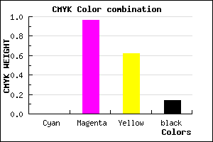 #DC0853 color CMYK mixer