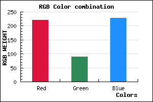 rgb background color #DC59E4 mixer