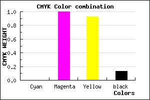 #DD000F color CMYK mixer