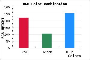 rgb background color #DD6AFF mixer