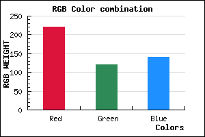 rgb background color #DD798C mixer