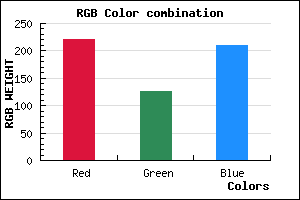 rgb background color #DD7ED1 mixer