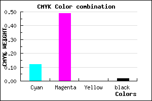 #DD7FFA color CMYK mixer