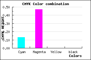 #DD86FF color CMYK mixer