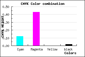 #DD8EFA color CMYK mixer